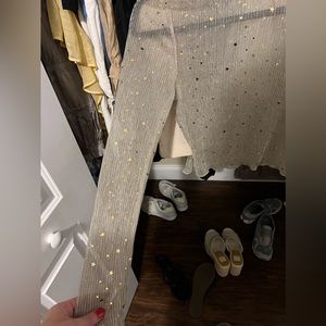 Sheer long sleeve top